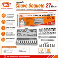 IWA 27件套扳手工具套装，包含多种规格，适用于各种维修需求