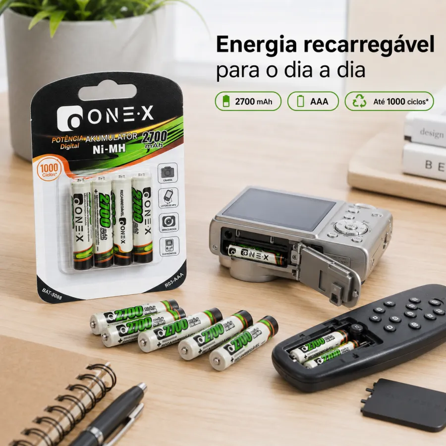 ONEX 2700mAh Ni-MH充电电池 4节装