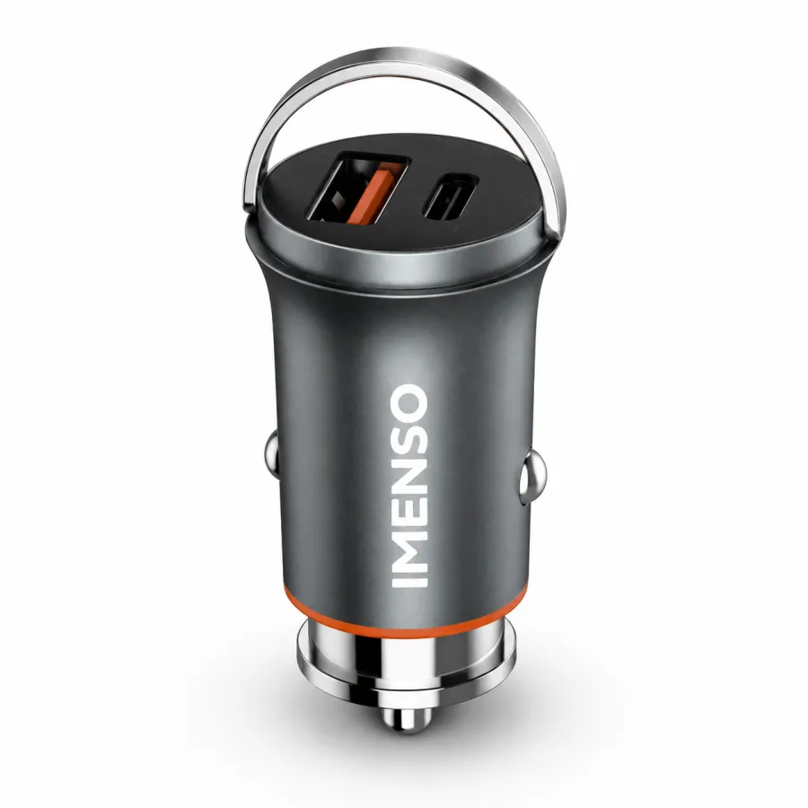IMENSO 65W快充车载充电器，双接口，型号IMS-214C