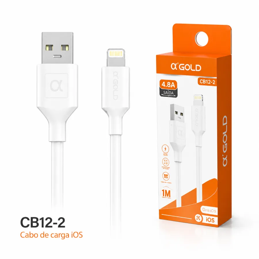 α GOLD iOS充电数据线 1米 4.8A CB12-2