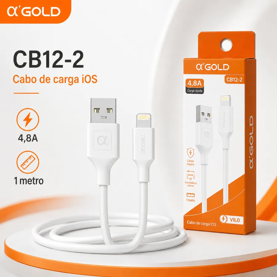 α GOLD iOS充电数据线 1米 4.8A CB12-2