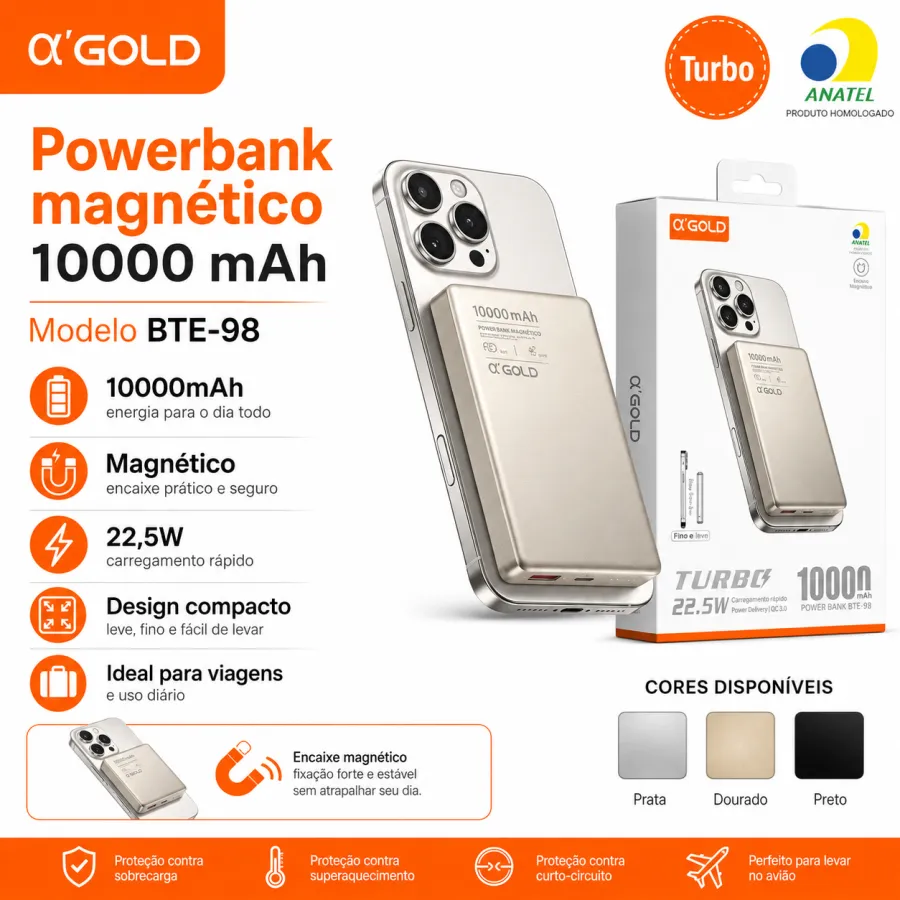 a Gold 充电宝 BTE-98