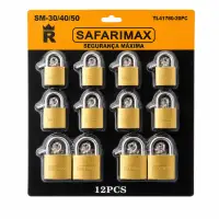 SAFARIMAX 10个金属挂锁套装 SM-30/40/50 通用安全锁具