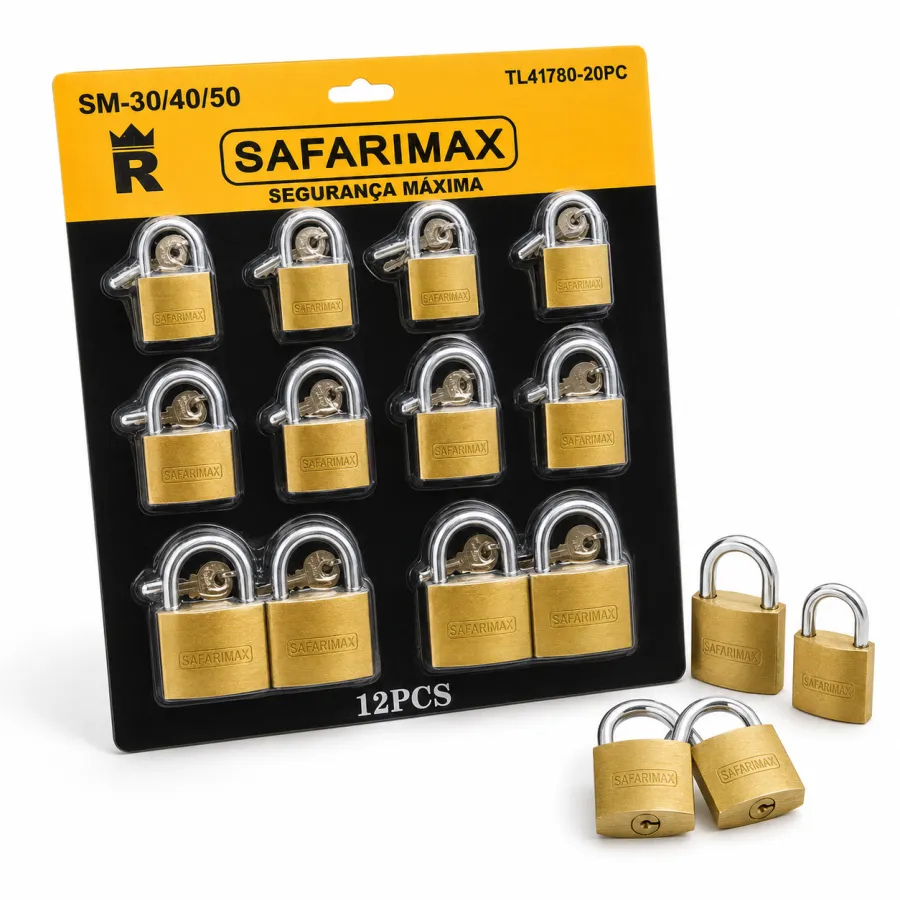 SAFARIMAX 10个金属挂锁套装 SM-30/40/50 通用安全锁具