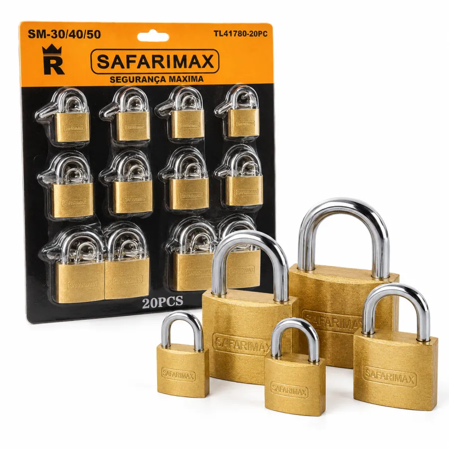 SAFARIMAX 10个金属挂锁套装 SM-30/40/50 通用安全锁具