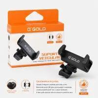 Q'GOLD汽车手机支架，适用于通用型，便捷安装，黑色
