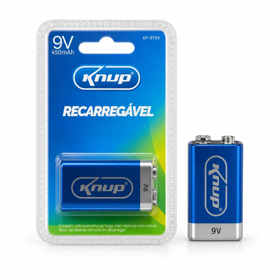 Knup 9V可充电电池 450mAh