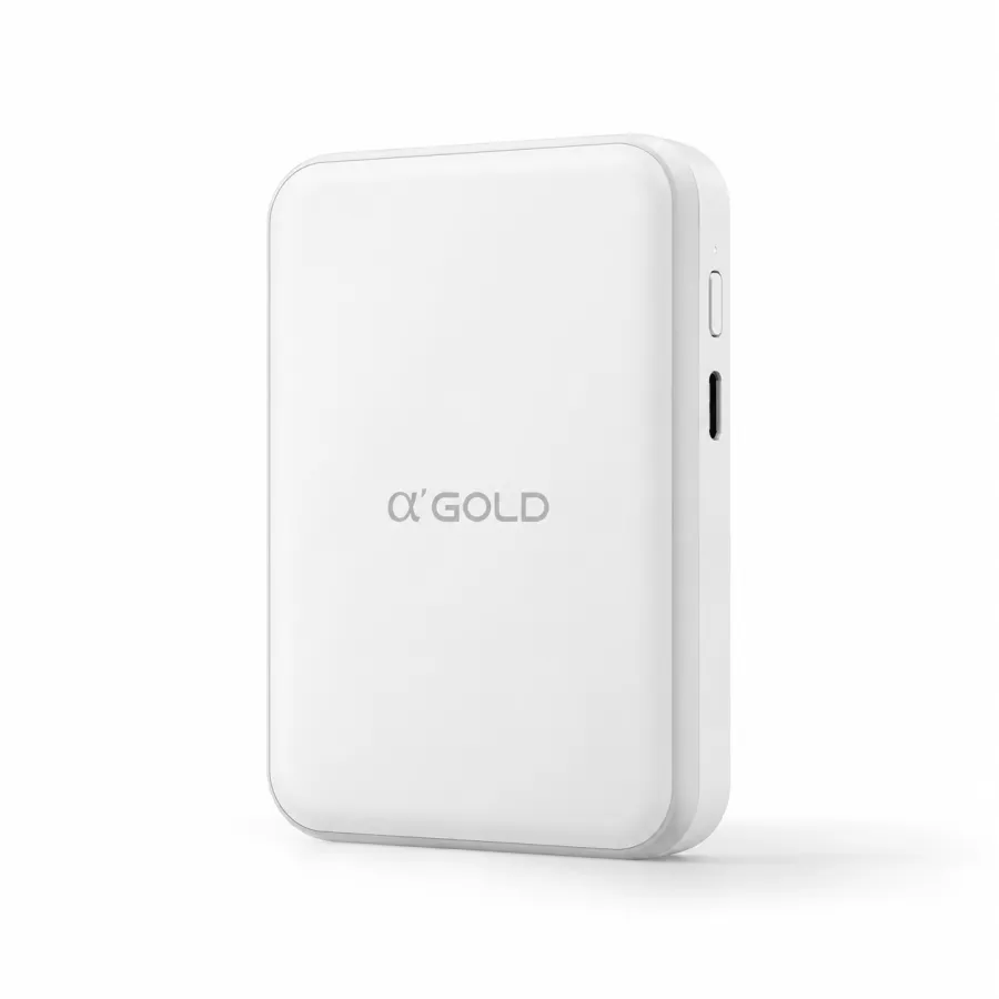 α GOLD PRO 10000mAh移动电源，支持USB-C，7.5W无线充电，磁吸设计