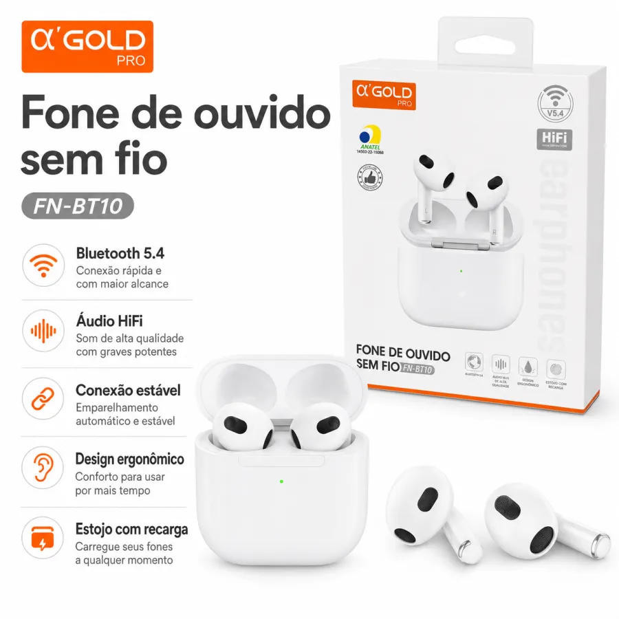α GOLD PRO 蓝牙耳机 FN-BT10 无线耳机 HiFi 音质