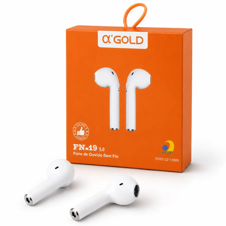 α'GOLD 蓝牙耳机 FN-19 5.0 无线耳机 白色