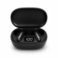 高音质立体声无线耳机 GM-9S，黑色，低音增强，便携充电盒