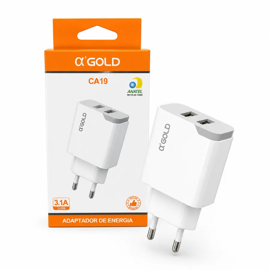 α'GOLD CA19 3.1A 快充适配器，适用于多种设备