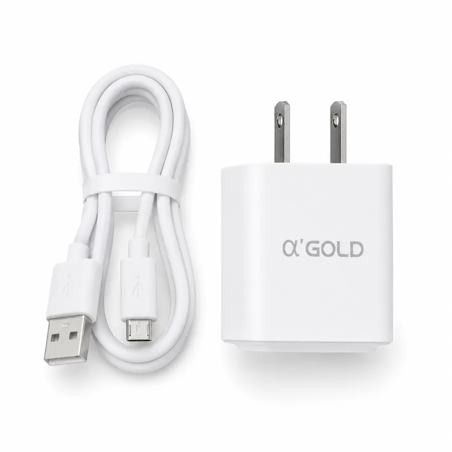 α'GOLD快充充电器套装，15W，CA-19-1，V8接口，包含数据线