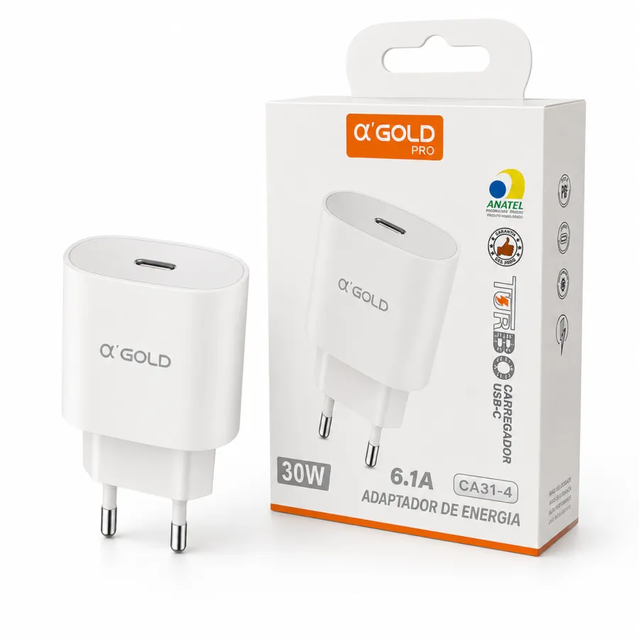 α GOLD 30W 适配器，6.1A快充，适用于多种设备
