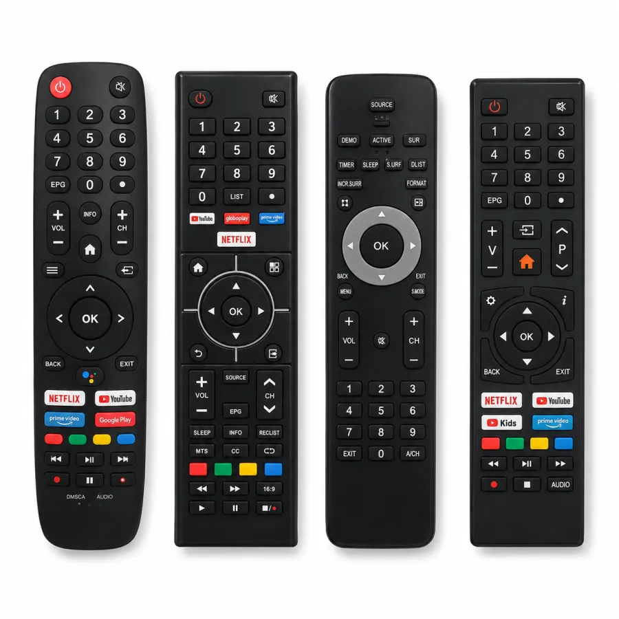 多功能电视遥控器，适用于智能电视，带Netflix和YouTube快捷键