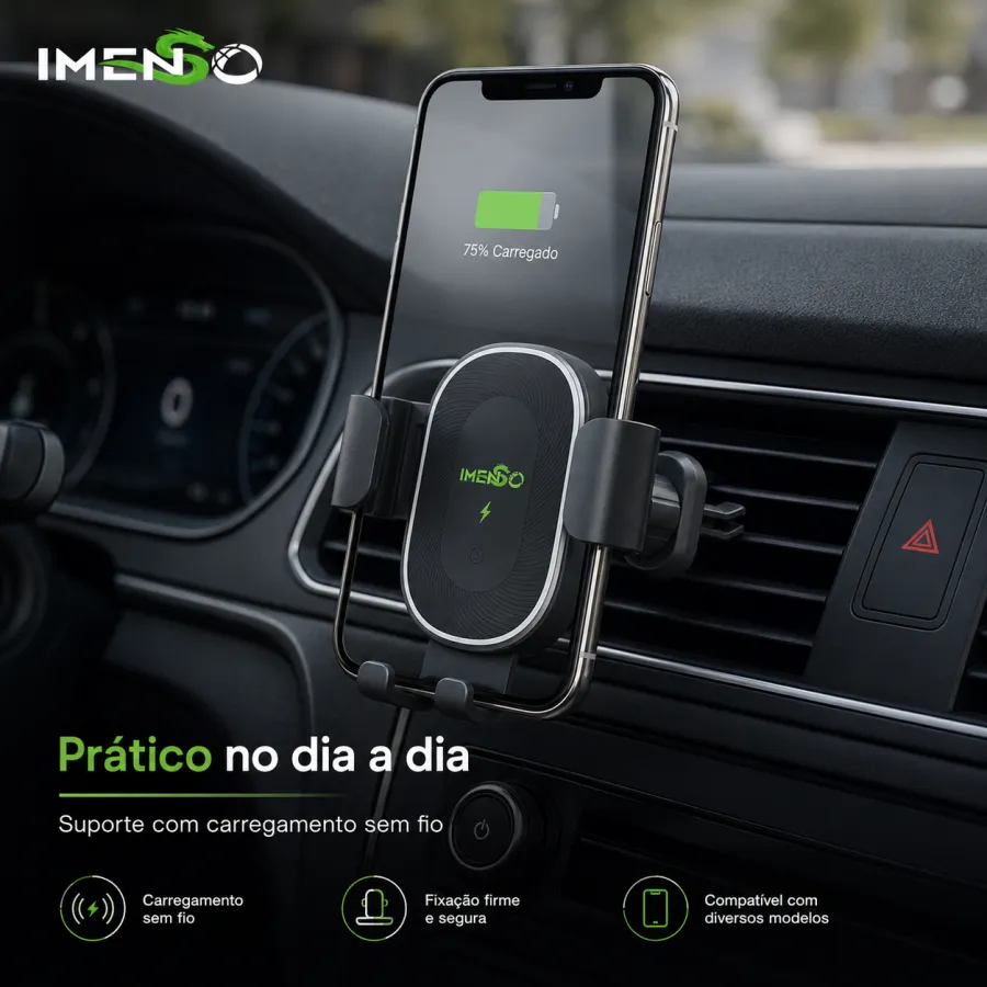 IMENDO IMS-342 手机支架，适用于车载，稳固设计，黑色
