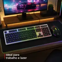 KAPBON KA-5880 发光键盘鼠标套装，RGB背光，游戏必备