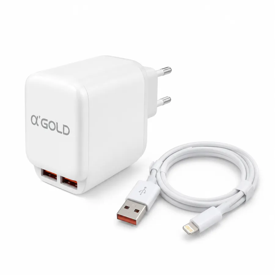 α GOLD 快速充电器套件 CA23-2/iOS，5.1A，适用于多种设备