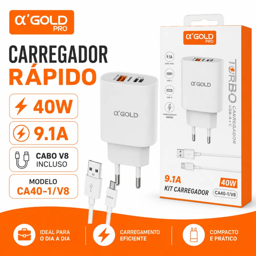 α品牌 65W GaN快充充电器 USB-C/USB-A 适配器