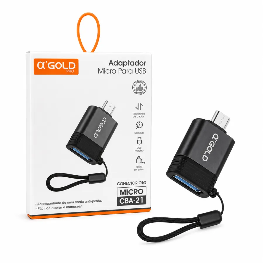 αGOLD USB微型适配器充电器，适用于多种设备，便携设计