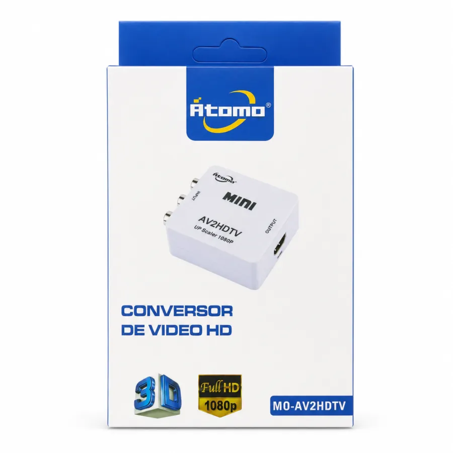 Atomo 高清视频转换器 M0-AV2HDTV，支持1080p，3D，迷你设计