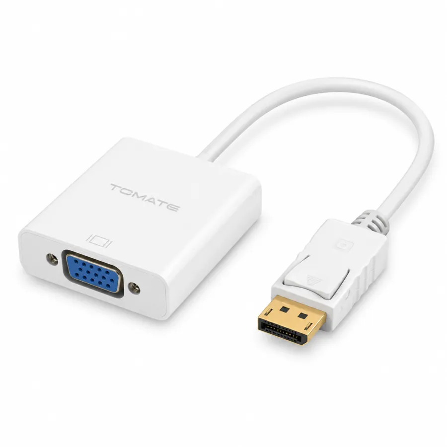 TOMATE DisplayPort转VGA适配器 MTV-601，高清转换，便携设计