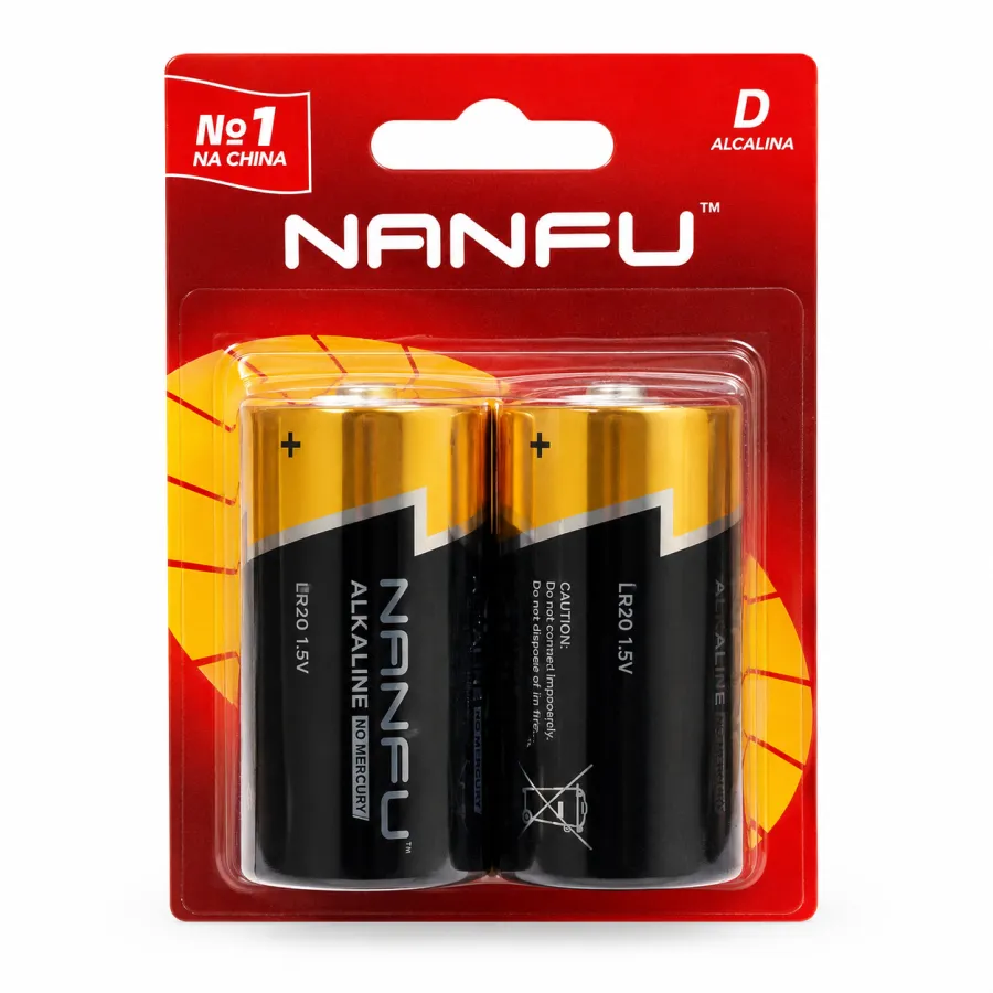 南孚品牌LR20/1.5V电池 2个装 通用型