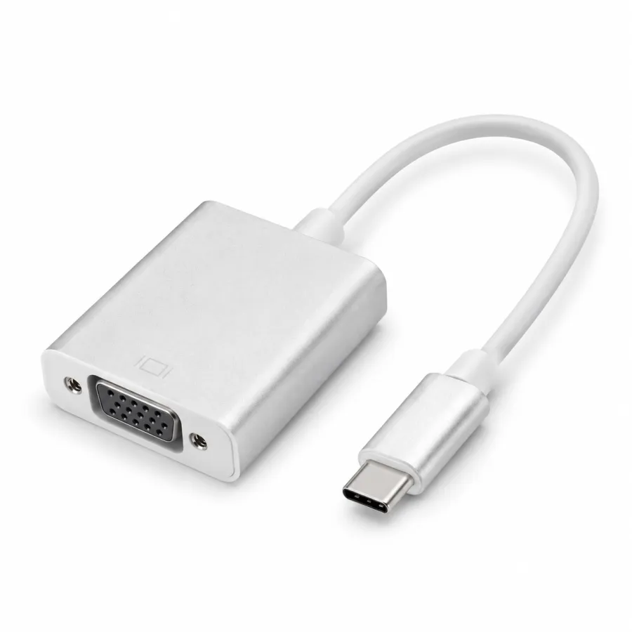 NEWION USB-C转VGA适配器，支持USB 3.1，便携设计