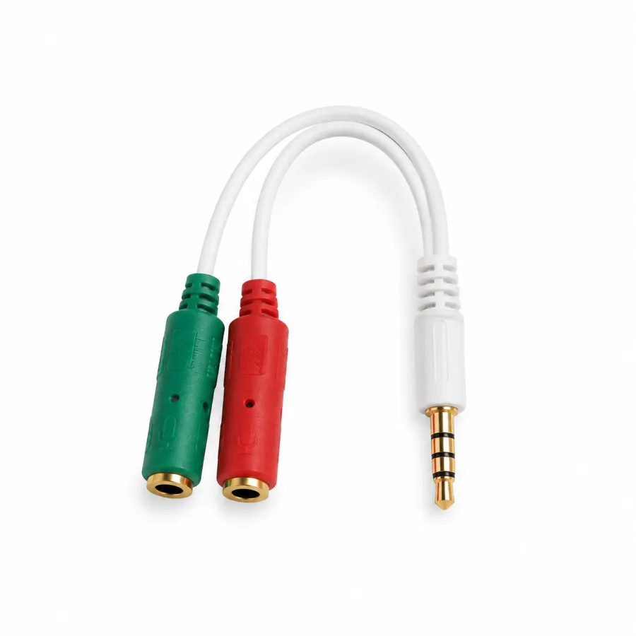 AOWEIXUN 3.5mm音频线连接线，红绿白三色，适用于多种设备