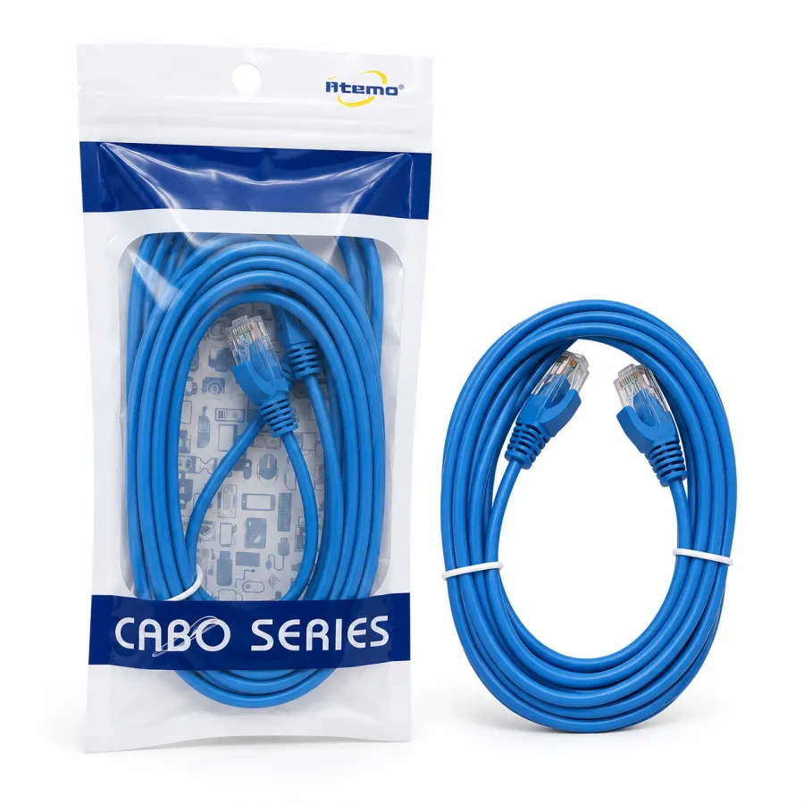 蓝色数据线，Cabo系列，适用于多种设备，耐用设计