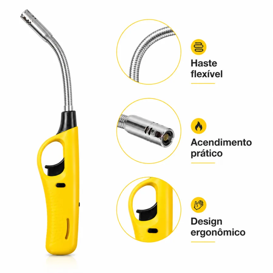 HOLDA H2755 点火器，黄色，适用于户外烧烤、露营