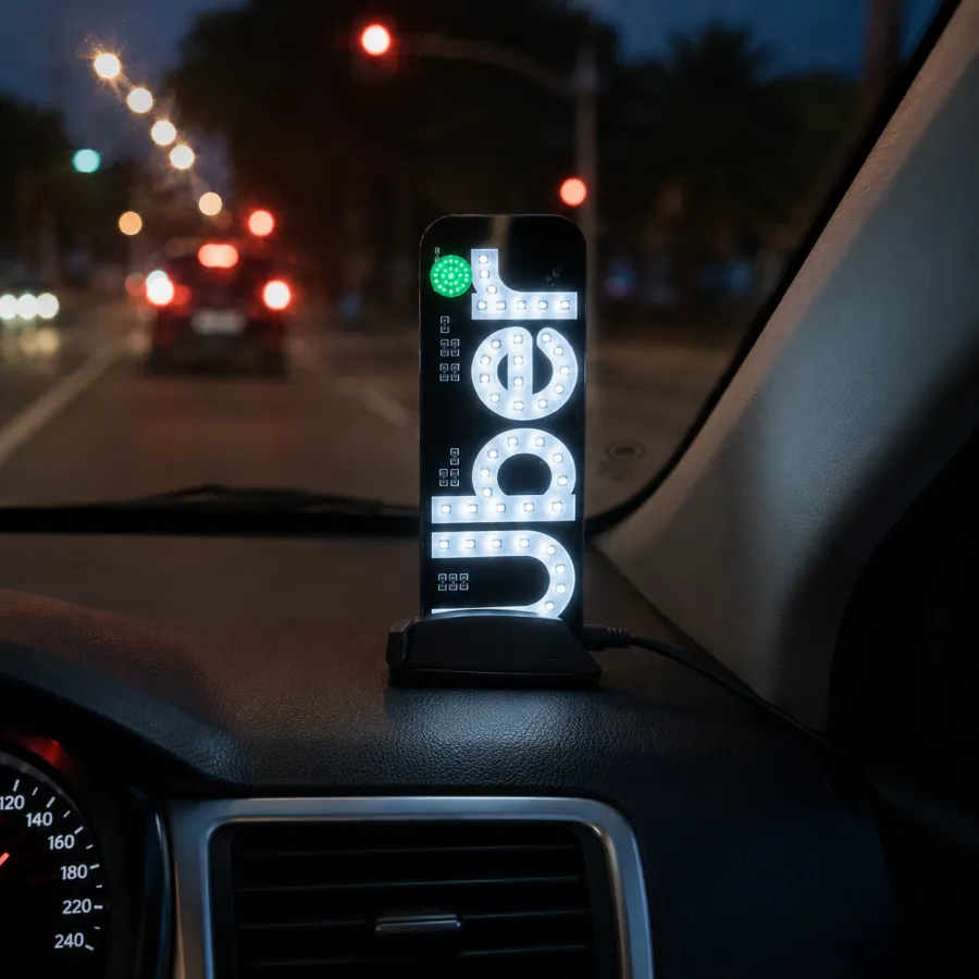 Uber车牌架，适用于各种车型，黑色，耐用材料，易于安装