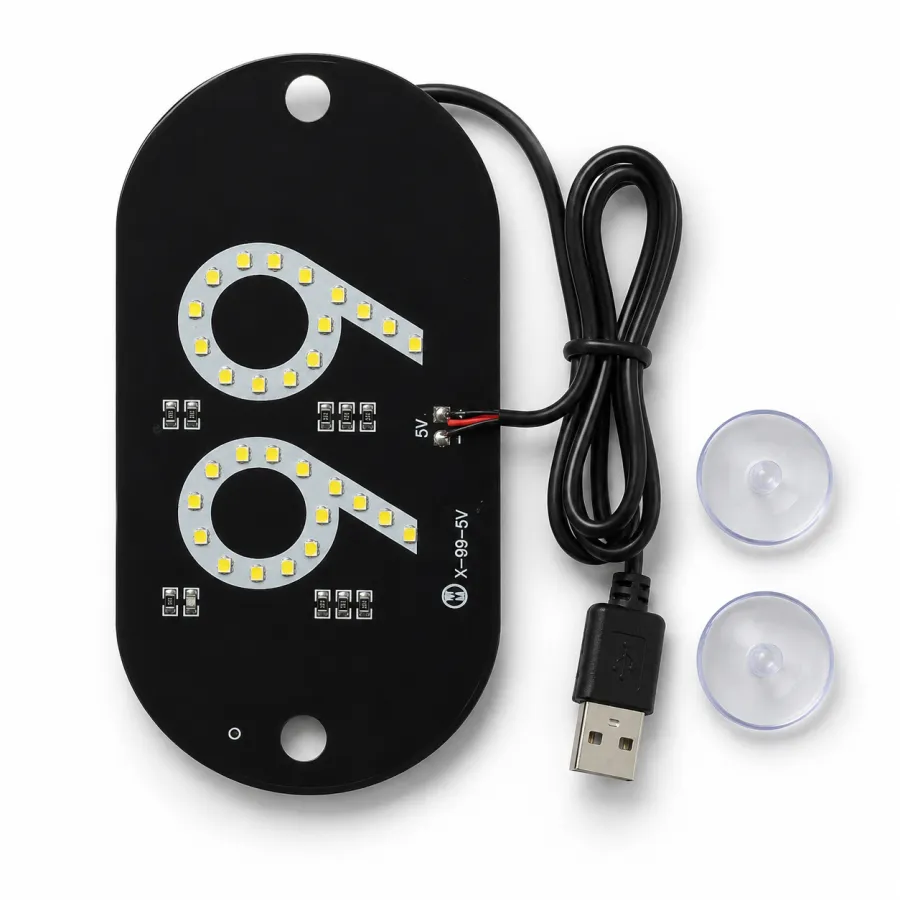 LED数字显示牌，黑色，适用于各种场合，便于安装