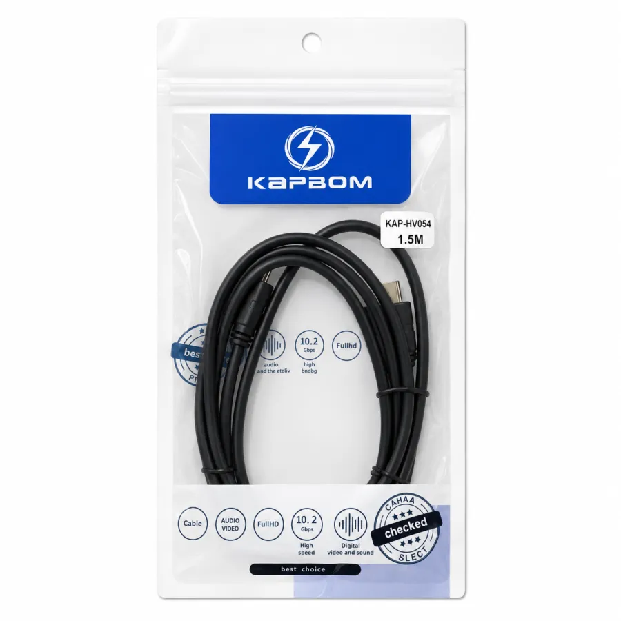 Kapbom音频视频线 10.2米 高清信号 适用于笔记本和显示器