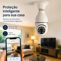 无线监控摄像头 WiFi全景摄像机，实时远程监控，适用于家庭安全
