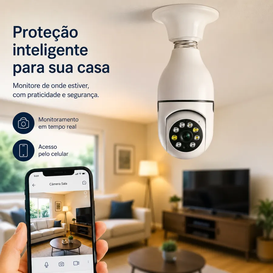 无线监控摄像头 WiFi全景摄像机，实时远程监控，适用于家庭安全