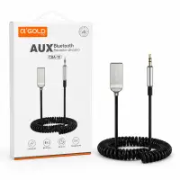 αGOLD AUX蓝牙接收器 CBA-10，适用于音频设备，便携设计，黑色