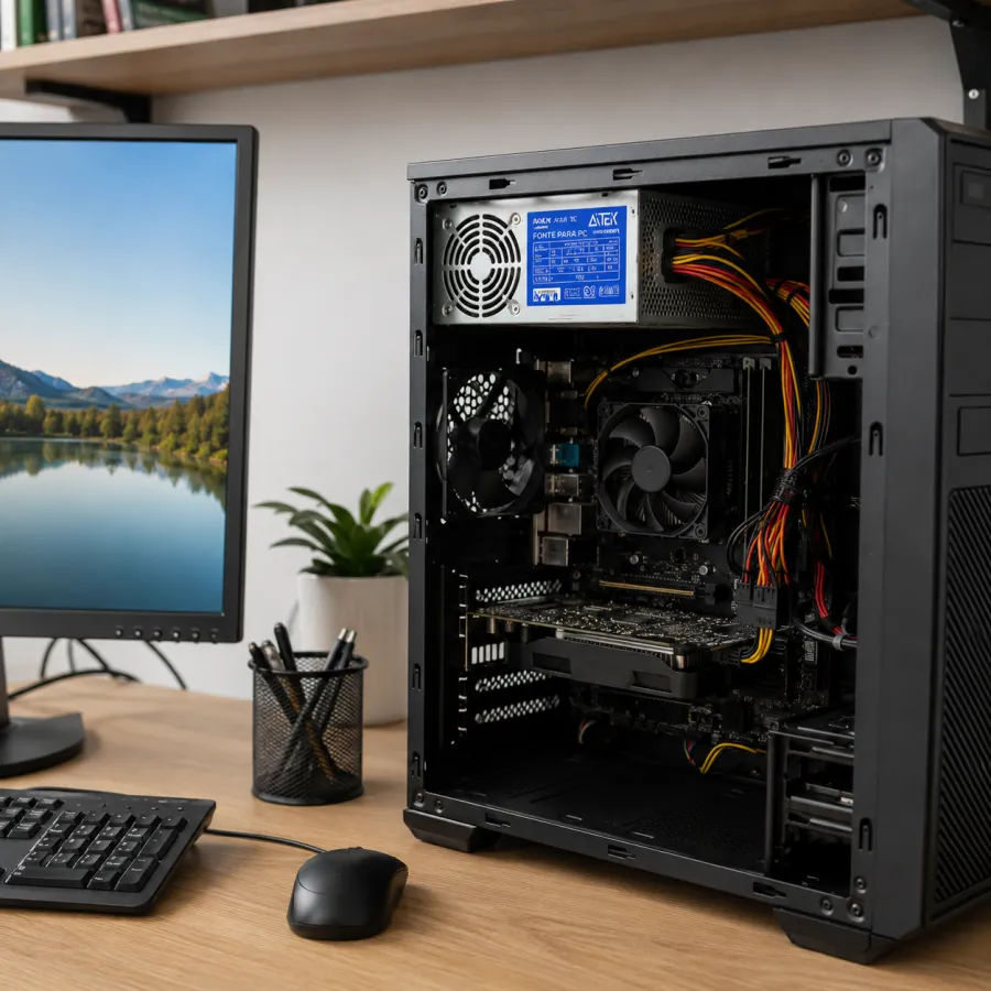 ATX 230W电脑电源，含4个SATA接口，适用于PC