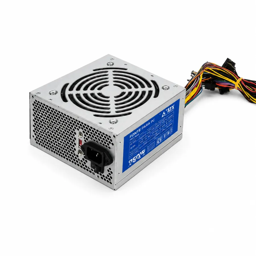 通用电脑电源，额定功率550W，适用于ATX 20+4针，包含SATA和IDE连接器