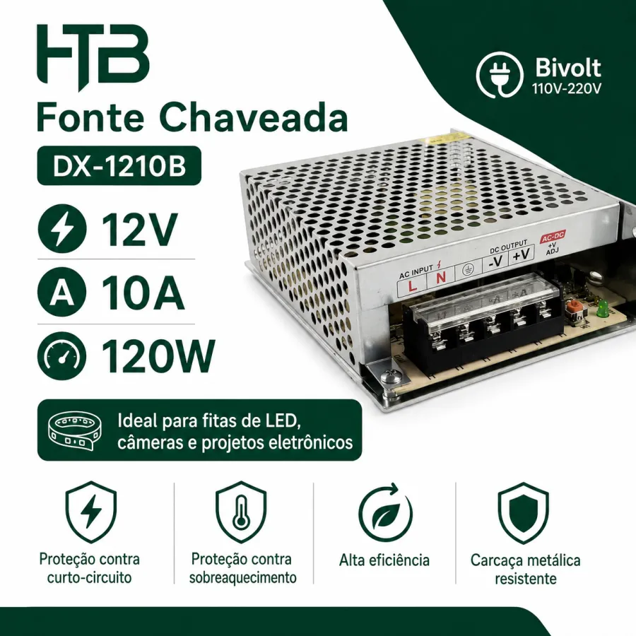 HTB AC-DC电源适配器 DX-1210B 12V 10安培 120W