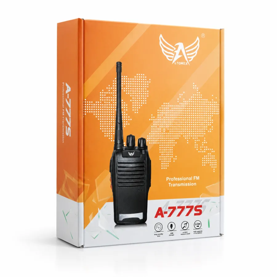 Ltomez A-777S 专业对讲机，FM发射，黑色，适合户外通讯