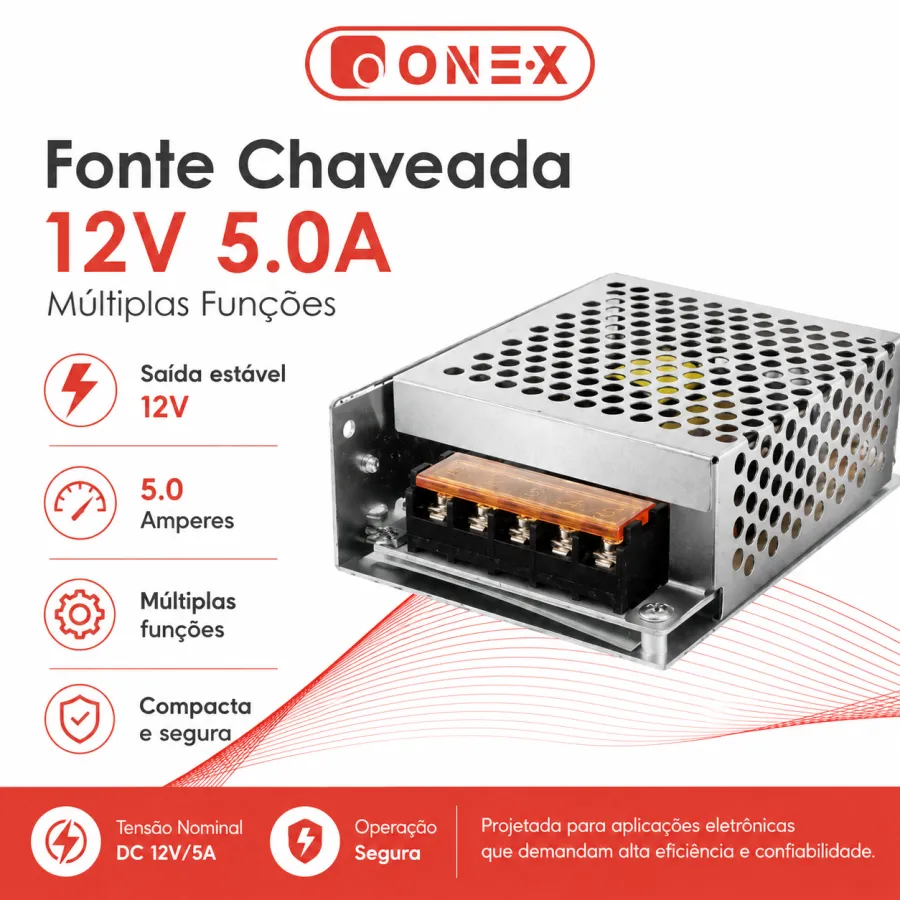 CONEX 12V 5A开关电源，适用于多种设备