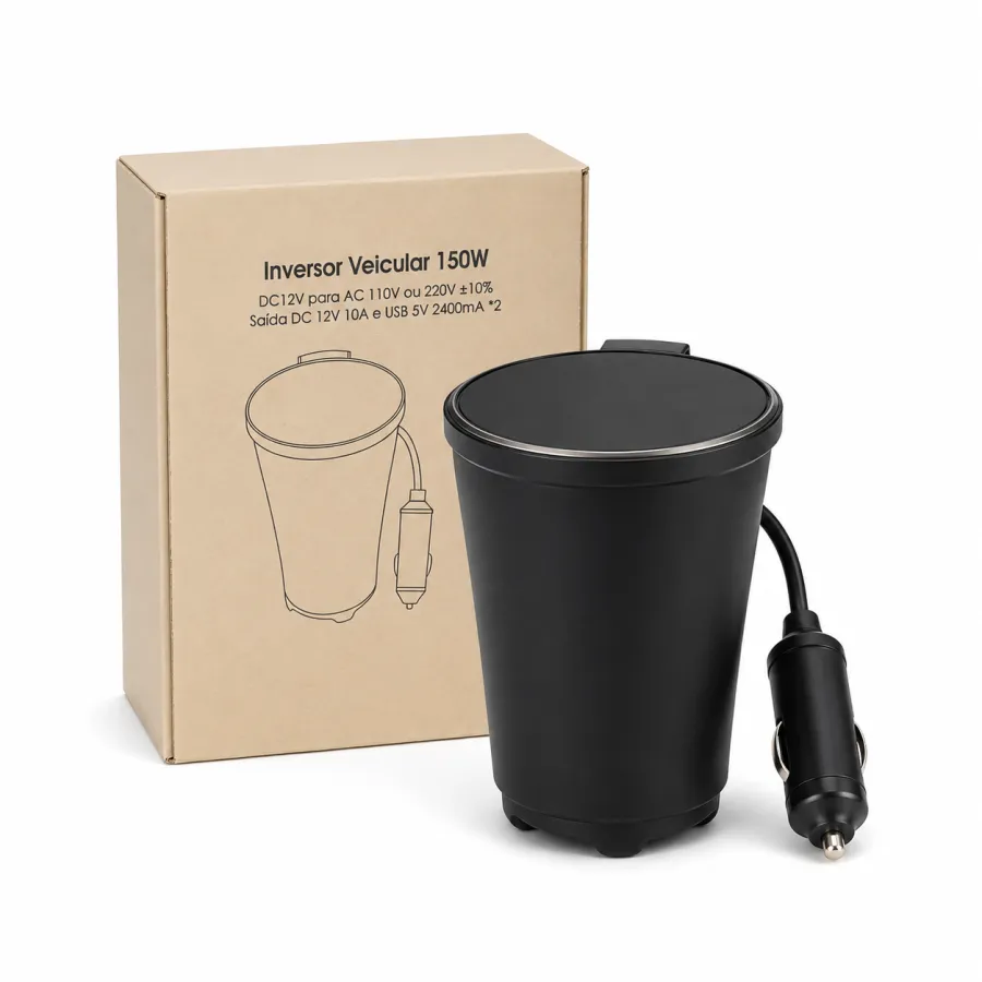 150W车载逆变器，DC 12V转AC 110V/220V，USB 5V 2400mA*2
