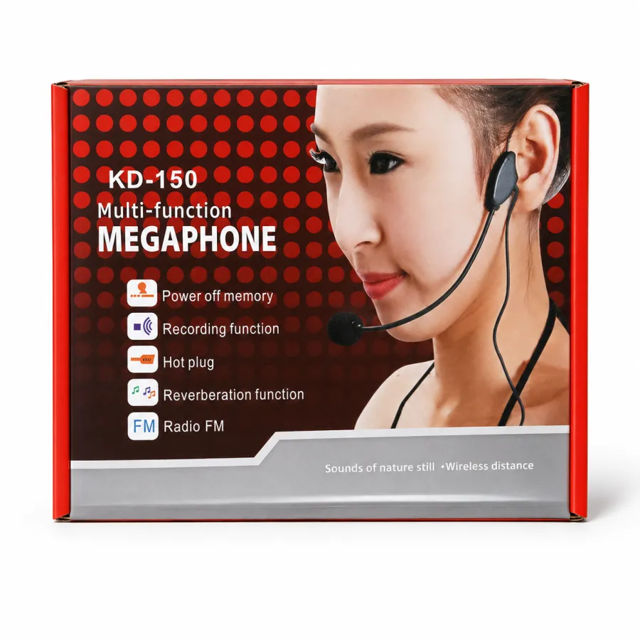 KD-150多功能蓝牙音箱，带录音和FM收音功能，适合户外使用