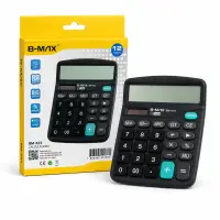 B-MAX BM-K03 12位大屏计算器，适合学生和办公使用