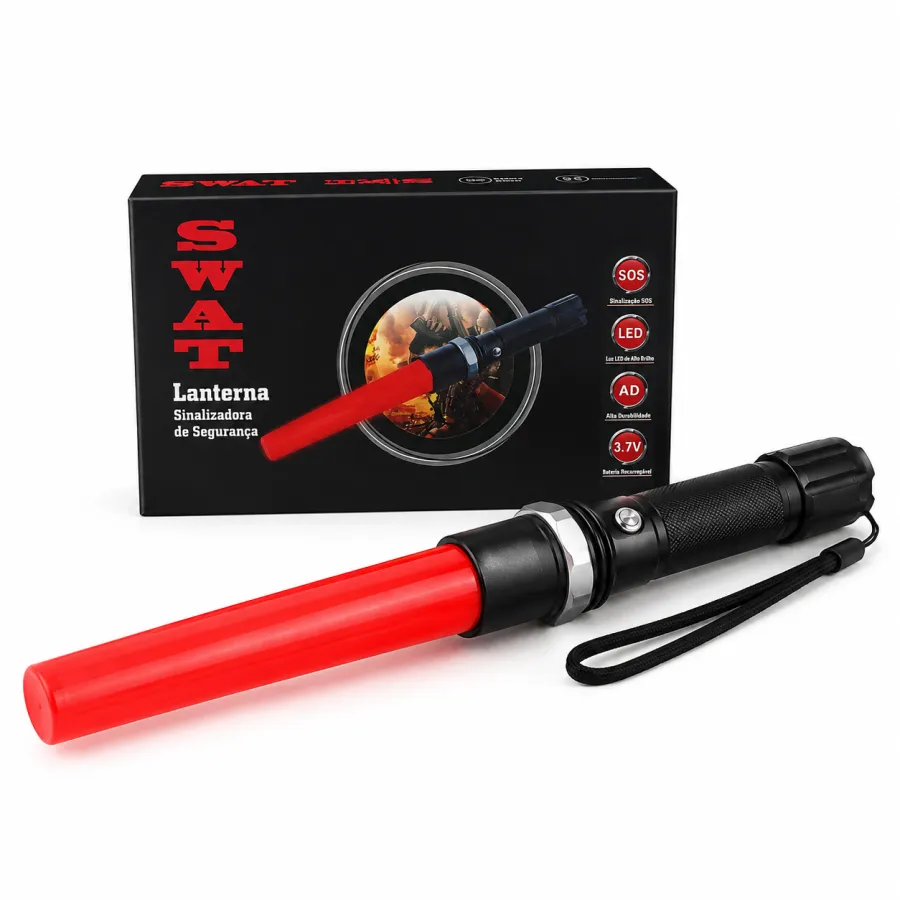 LED手电筒，品牌SBA，3.7V，50米照明，适合户外使用