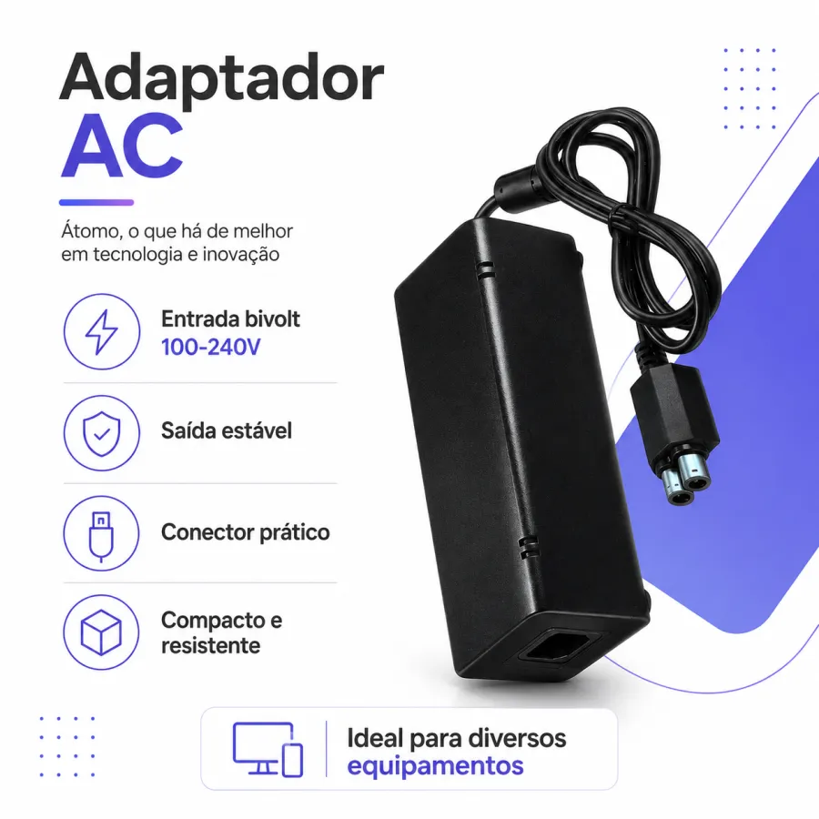 Atomo通用电源适配器，适用于多种设备，输出24V，67W