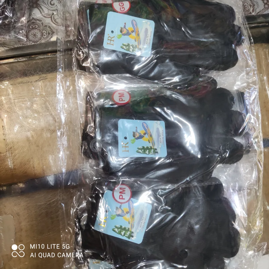 黑色手套，防护手套，适合多种工作，耐磨，防滑，适合家庭和工业使用