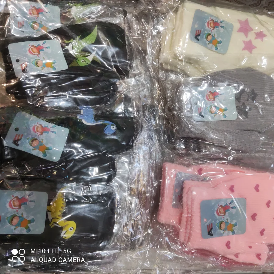 儿童袜子套装，卡通图案，适合1-3岁，颜色多样，舒适透气