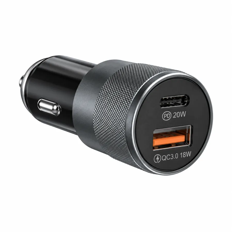 车载充电器 YY-C02 20W+18W PD快充 QC3.0